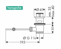 HANSGROHE VALVULA AUTOMATICA 1 1/4\